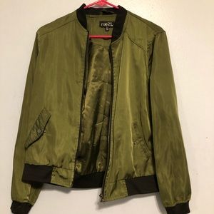 Green bomber jacket